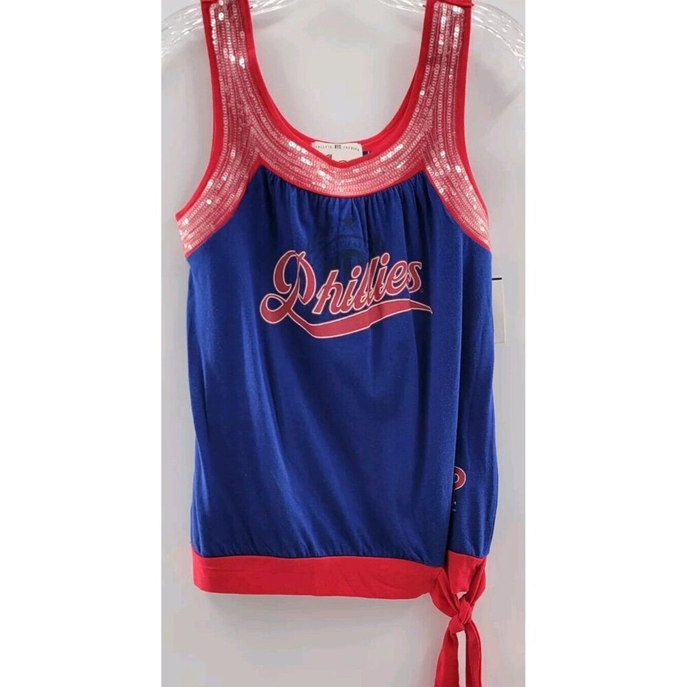 Philadelphia Phillies Blue and Red Tank Top ~ MLB